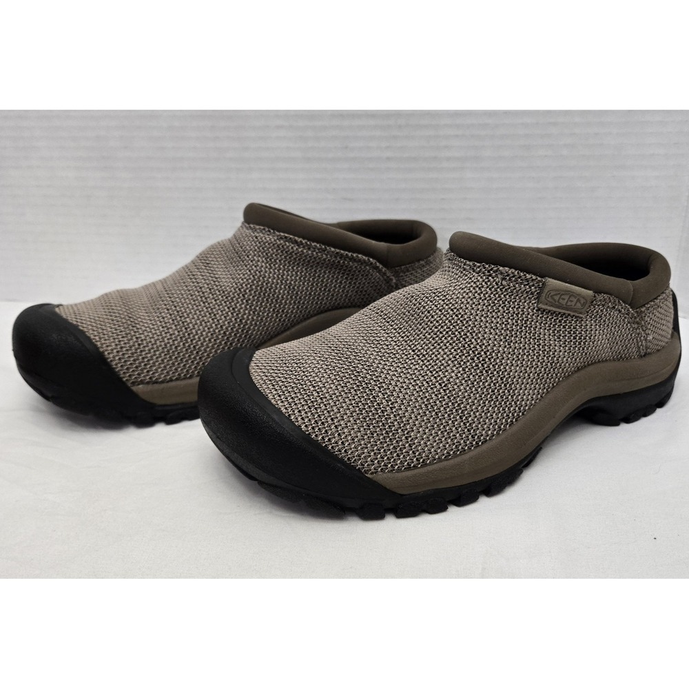 Women's Keen Kaci Mesh Slip On Breathable Mule Clog Rubber Toe Brown Size 6.5
